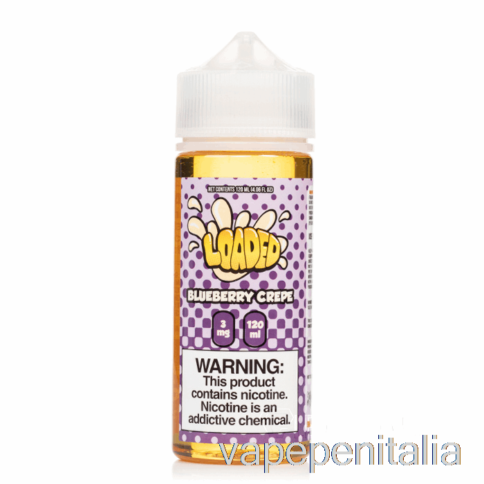 Vape In Italia Crepe Al Mirtillo - E-liquid Caricato - Vapori Spietati - 120ml 0mg